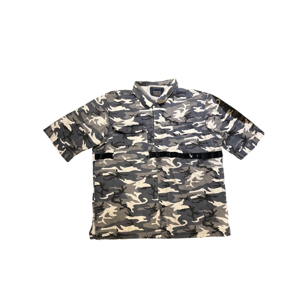 Vintage Marithe Francois Girbaud shirt Mens 3XL Camo Y2K shuttle tape big street